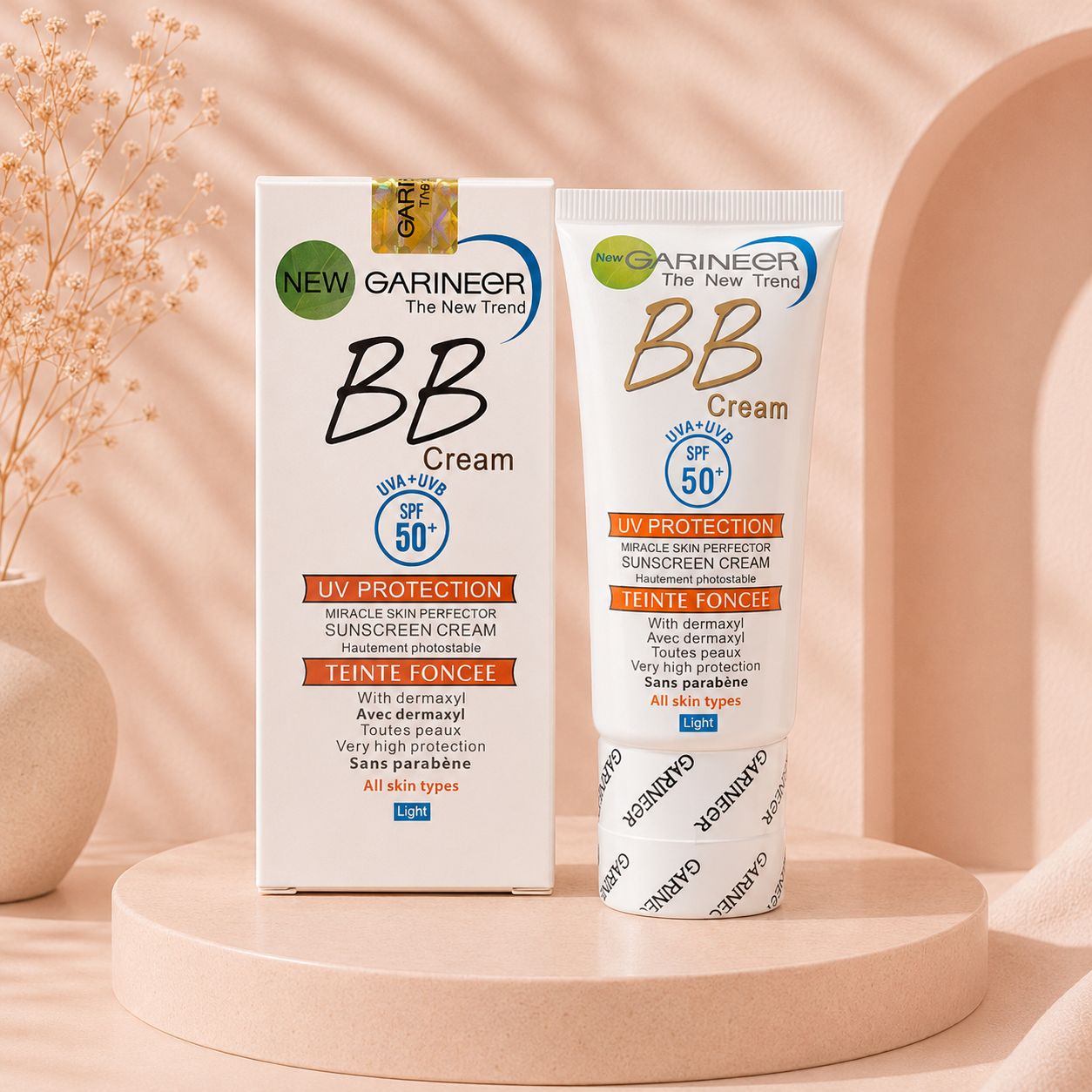 کرم BB گارینیر SPF50 مدل Teinte Foncee | ضد آفتاب و پوشاننده پوست