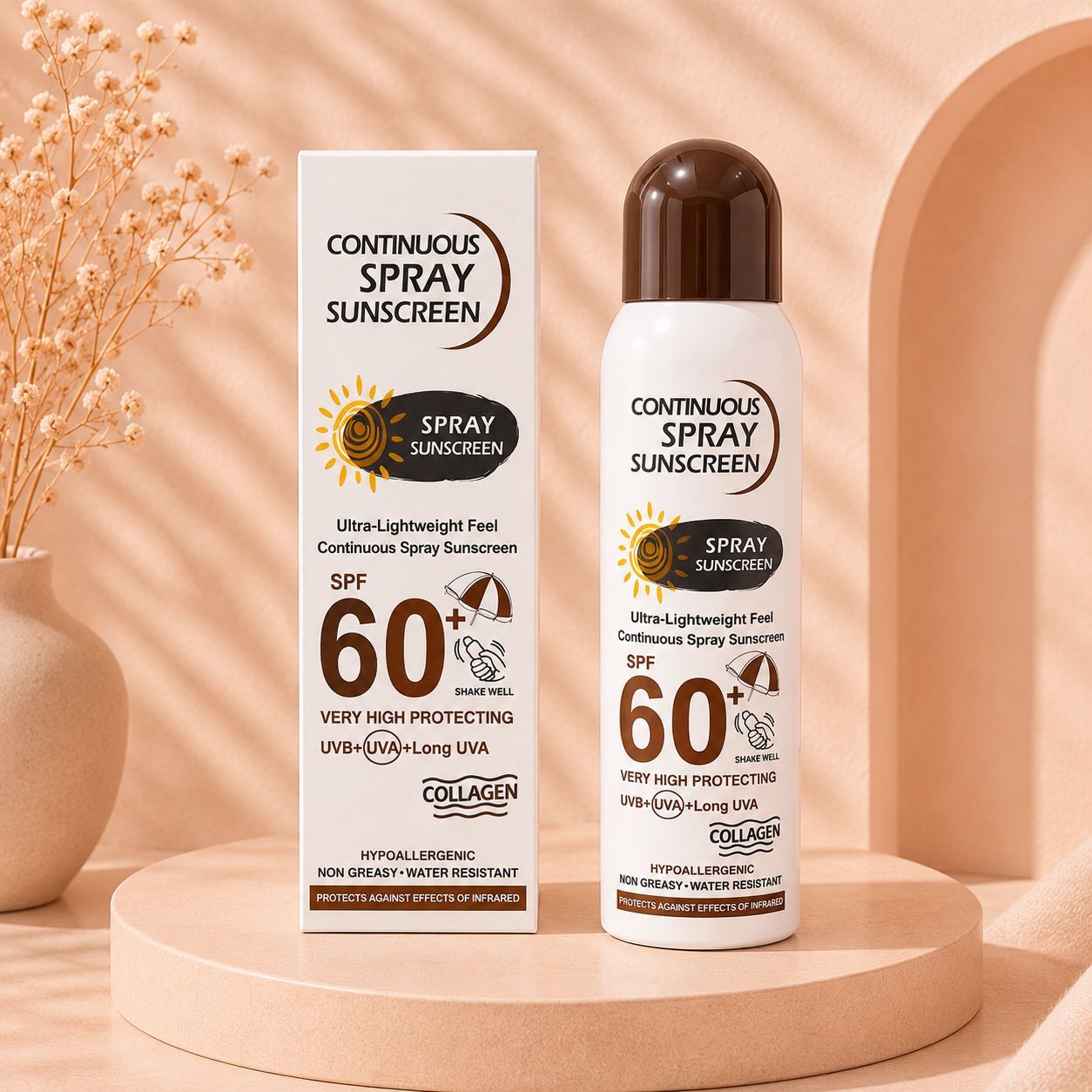 اسپری ضد آفتاب SPF60+ مدل Continuous Spray Sunscreen