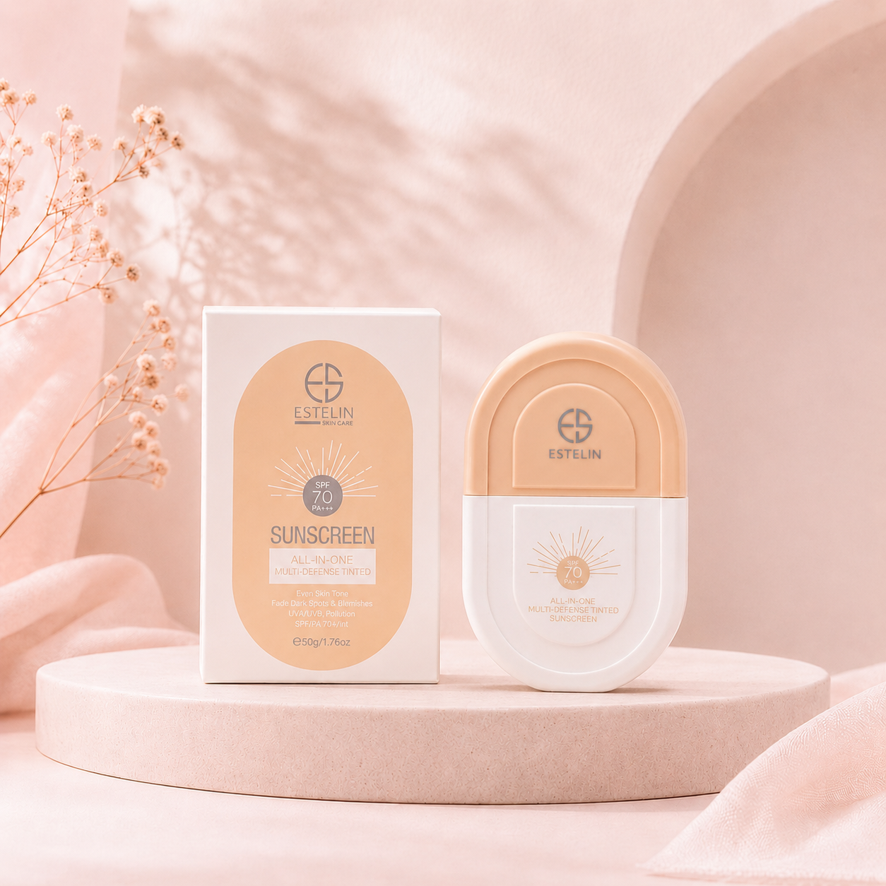 ضد آفتاب رنگی استلین SPF 70