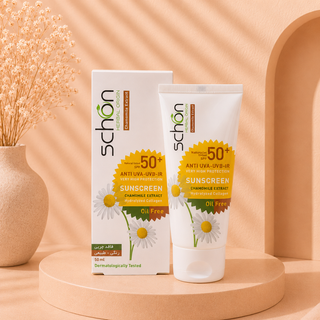 ضد آفتاب شون SPF50+ بیرنگ، رنگی و فاقد چربی | محافظت کامل پوست