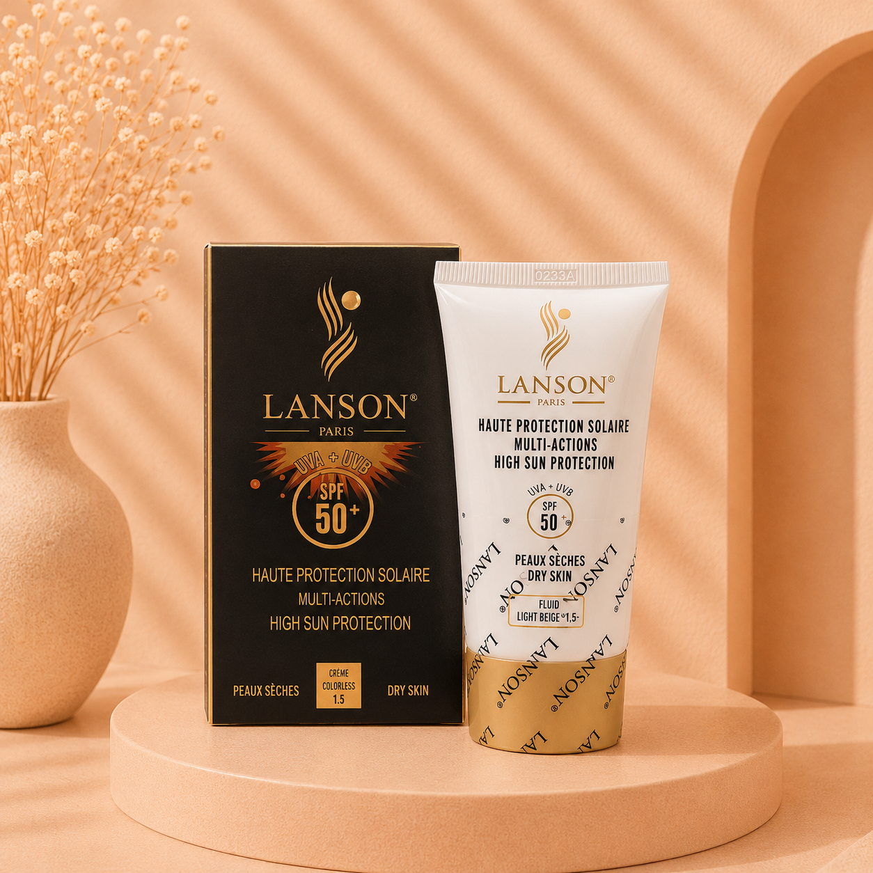 ضد آفتاب لانسون SPF50 پوست خشک | بی رنگ، رنگ 1 و رنگ 1.5 | 50 میل