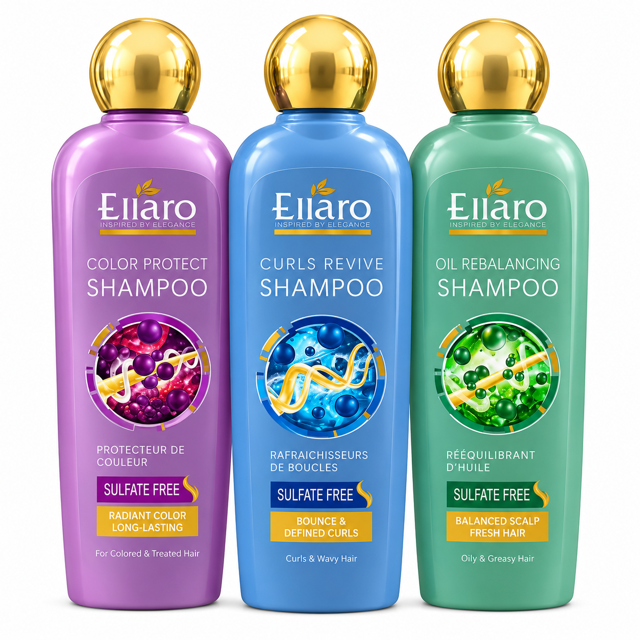 شامپو بدون سولفات الارو | Ellaro Sulfate Free Shampoo مناسب انواع مو
