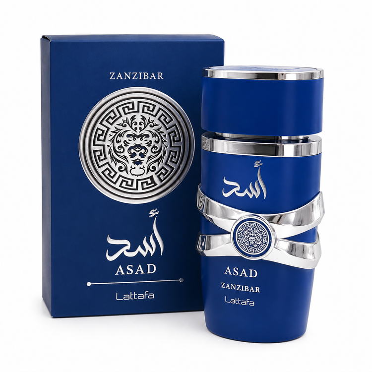 ادکلن مردانه لطافه مدل Asad Zanzibar حجم 100 میلیلیتر