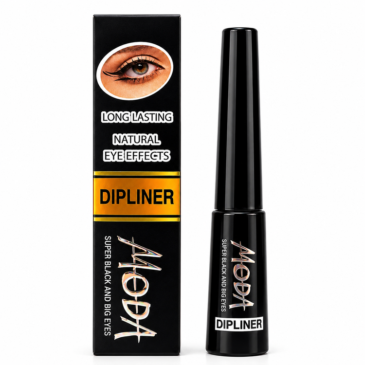 خط چشم مایع مدا DIPLiner مدل Super Black and Big Eyes