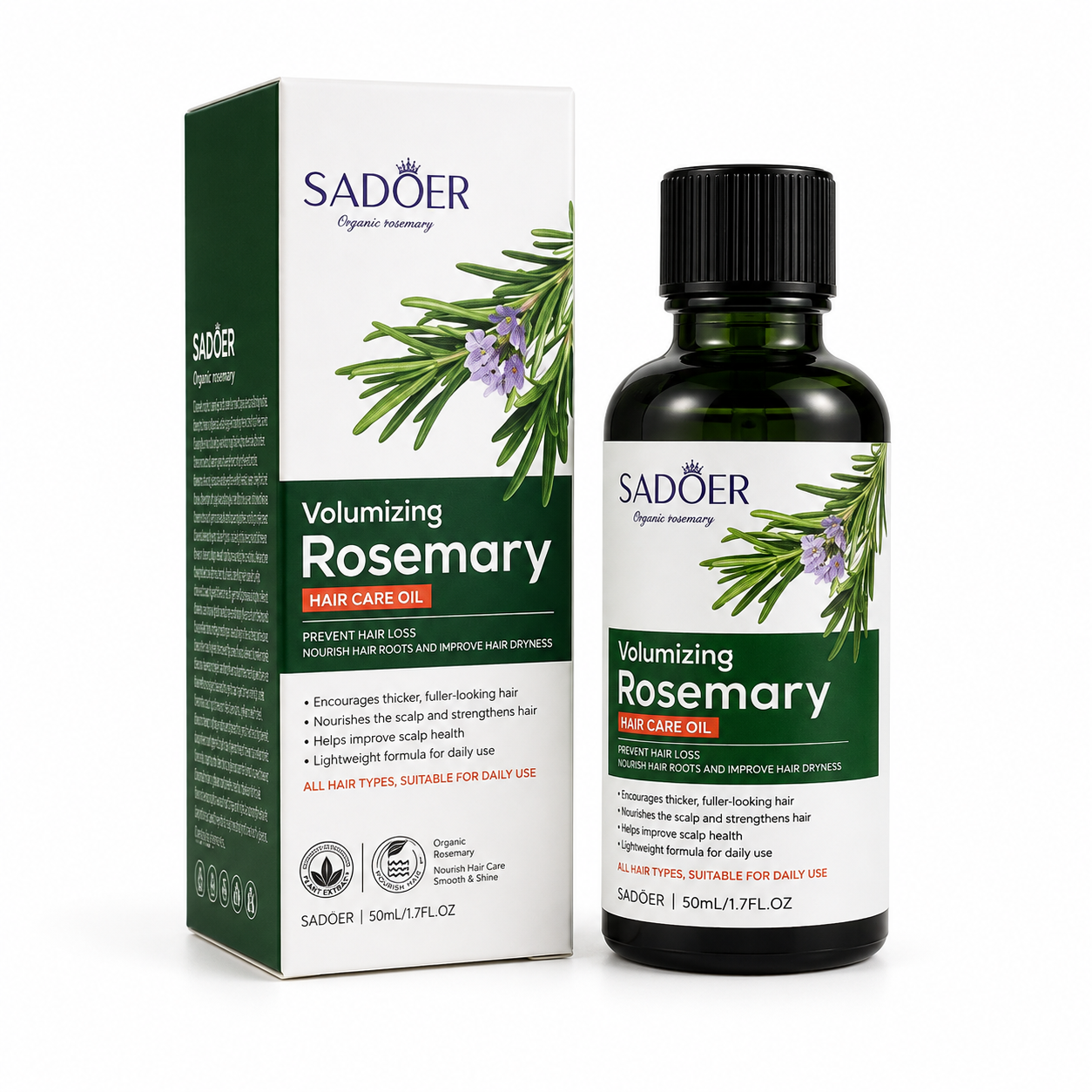 روغن مو رزماری سادور مدل Volumizing حجم 50 میلی‌لیتر