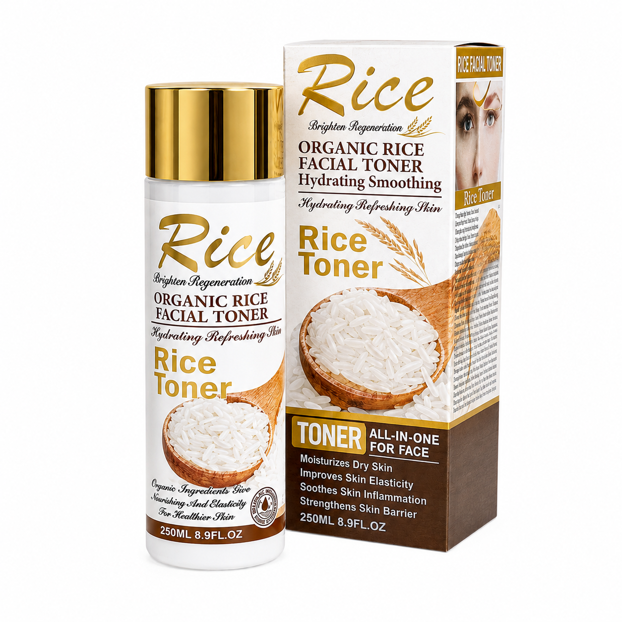تونر صورت برنج Rice Toner مدل Organic Rice Facial Toner حجم 250 میل