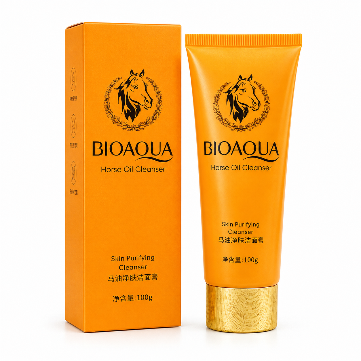 ژل شستشوی صورت روغن اسب BIOAQUA مدل Horse Oil حجم 100 گرم